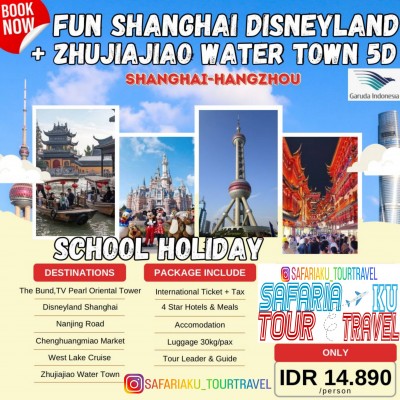 FUN SHANGHAI DISNEYLAND + ZHUJIAJIAO WATER TOWN 5D